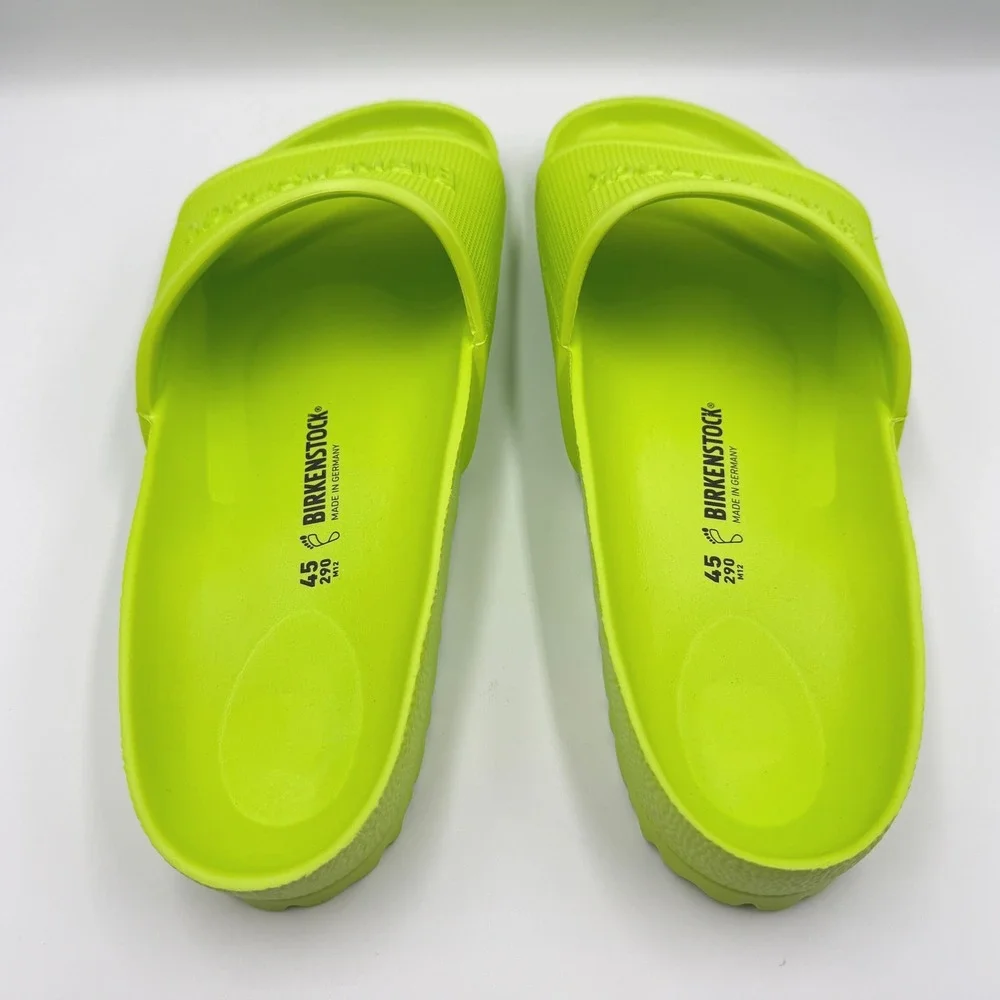 Birkenstock Barbados EVA Slides Mens 12 Lime Green Waterproof Sandals *NEW*